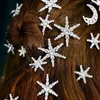 Haarklemmen Barrettes 2022 Luxe Volledige Rhinestone Star Moon Vorm Bridal Accessoires Dames Fantasy Crystal Pins Sieraden