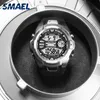 Digital Wristwatches Military Smael Cool s Shock Relojes Hombre Casual Led Clock Watch Men Big Dial1340 Sport Watches Waterproof Q0524