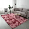 Nordic INS Teppich Wohnzimmer Couchtisch Schlafzimmer mit Batik-Gradienten-Bettdecke Bodenmatte bedeckt