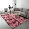 Nordic INS carpet living room coffee table bedroom covered with tie-dye gradient bed blanket floor mat