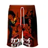 Мужские шорты Cowboy Bebop Anime 3D Печать Летние Праздники Женщины Мужчины Эластичная Талия Япония Уличная Одежда Повседневная Стиль Пляж