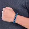Fios de miçangas de 6 a 12 mm de pedra natural BraCelets Bracelets Blue Tiger Bracelet para homens Elastic Yoga Macho Jewelry Gift Inte22