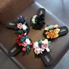 Infradito estivi per bambini antiscivolo scarpe da spiaggia moda bambina Sandali genitore-figlio fiori femminili pantofola usura s492 210712