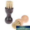 Brosse à polir les chaussures, manche en bois, brosse à polir les cheveux, Mini gourde, brosse à huile pour chaussures, livraison directe, 1 pièce