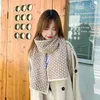 2021 nouveau hiver tricoté écharpe en cachemire mode chaud doux cou enveloppe petit foulard décontracté