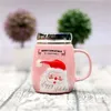 450ML Christmas Ceramic Mugs Santa Claus Cups Drinkware With Mirror Lid Creative Gifts Child Water Mug Coffee Fruit Juice Teacup T9I001483