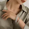 Braccialetto del braccialetto di modo del braccialetto del braccialetto del braccialetto per le donne che esagerare la catena spessa dei perline rotondi braccialetti con il regalo del display dei gioielli di Charms