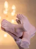 Fri frakt!! Silikon Vacker Mannequin Foot Women's Socks Modell för visning