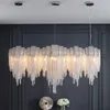 Postmodern Light Luxury Restaurant Chandelier Creative Designer Personlighet Studie Apartment Klädbutik Tassel Chain Lights