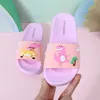 Summer Children's Slippers For Boys Girls Slippers Dinosaur PVC Flip Flops baby Non-slip Beach Sandals Kids Home Bathroom 211023