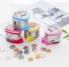 Cartoon Animals Money Box Tinplate Heart Shaped Piggy Bank With Lock Coin Collection For Kids Prizes SN5464
