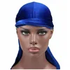 정원 패션 남자 새틴 Durags Bandana Turban 가발 남성 Silky Durag 모자 머리띠 해적 모자 헤어 액세서리 ZZE5567