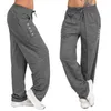 Lente herfst losse casual broek zwart grijs pantalones mujer pantalon femme jogger broek 210915