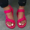 INS TREND Women Sandals Нейлоновые ремешки платформы клинья с низким каблуком легкие красочные каникулы пляжные повседневные туфли дамы женщины