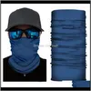 Casquettes Masques Hommes Femmes Bleu Turban Écharpe Magique Sports De Plein Air Vélo Équitation Bandeau Vélo Vélo Tube Bandanas Cache-Cou Ocflq Xl38L