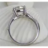 3Ct Factory Brilliant Diamond Engagement Platinum 950 Jewelry Wedding Ring