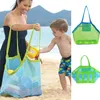 Crianças Bebê Carregar Brinquedos de Praia Sand Away Beach Saco Ao Ar Livre Bolsa Tote Malha Childrens Armazenamento Brinquedo Dobrável Beach Beach Beach bolsas de malha