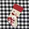 Christmas Stocking Non-woven fabric Old man snowman elk penguin Creative Santa Gift Bag Candy Dcoration Penda MMA200