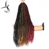 Lans 24 Zoll synthetische Häkelzöpfe Hair Passion Twist Crochets Hair Pre-Loop Fluffy Ombre Flechthaar LS01