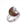 Moon Mood Ring Ring Regolable Color Cambiamenti alla temperatura del tuo sangue340w