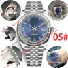 Rektangulära diamantmän Titta på romerska siffror Mechanica Automatic 41mm Yster Armband Rostfritt stål Bezel Waterproof Sports Styl5773093