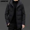 cappotto puffer nero con cappuccio