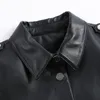 Frühling Herbst Damen Weiche Kurze Lose Pu Leder Jacke Straße Casual Outwear Frauen Biker Faux Jacken 210430