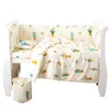 6pcs/set blu universe design cucciolo di lettiera set cotone baby -letto biancheria da letto comprendono cuscino per letti per le letti per bambini 211025