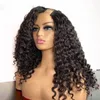 Deep Kinky Curly Wig U Part Cheveux Humains 3b 3c Eau Curl Perruques Brésiliens Vierges Humains Cheveux Sans Colle Fabriqué À La Machine Pleine Perruque
