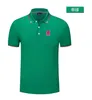 Camisa polo masculina e feminina de luxemburgo brocado de seda manga curta esportes lapela camiseta logotipo pode ser personalizado