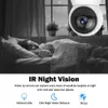 Mini 1080P HD IP Camera Home Security Camera Auto Tracking Support Google Home and Amazon Alexa for House Security Baby Monitoring