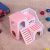 Fournitures pour petits animaux Hamster syrien nid maison écureuil Chinchilla Villa lit Cage écologique conseil balançoire jouet