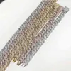 14mm Gold Chain Design for Men Iced Out Square Cuban Link Mens Chains1425189