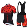 Maglia da ciclismo Pro estiva nera rossa 2024 Set kit da bicicletta sportivo da corsa di squadra traspirante abbigliamento da bici corto da uomo M36
