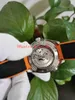 Excellentes montres de haute qualité Orange 43.5mm Asie CAL.8500 Mouvement Transparent Mécanique Automatique Montre Homme bracelet en caoutchouc Montres Luminescentes