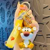 Kreatywność moda klamra klęska Mężczyźni Mężczyźni Kobiety Uwielbia ręcznie robione breloki Pvc Cartoon Tigger Doll Wiselants Akcesoria YSK0174-0175