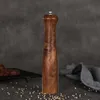 Handleiding Pepper Grinder Acacia Wooden Coarse Salt Multipurpose Kruidenfles BBQ Keuken Slijpgereedschap Set 210712