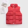 Gilet de coton en baisse des enfants Automne hiver garçons filles chaude vêtements de vêtement de vêtement d'extérieur enfants gilet gilet manteaux 2-12 ans épaisseur veste 211203