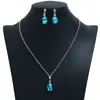 Hanger Kettingen Mode met Diamond Necklace Oorbellen voor Avondjurk Accessoires