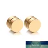 Alisouy 1 Pair Magnetic Round Stud Earrings For Men Boy 316l Stainless Steel Magnet Ear Jewelry Don't Need Ear Canal Factory price expert design Quality Latest Style