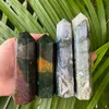 6-7cm Natural Crystal Moss Agate Point Wands Gift Hand gepolijste genezing Menoy Tekening voor decoratie