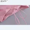 Женщины мода спагетти ремешок сексуальный шикарный розовый камес танк жемчужина лето без спинки шнурок на сатинге розетки суетные вершины LS9207 210416