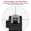 30 комплектов тактических охотничьих прицелов, складные волоконно-оптические прицелы, откидные полимерные черные передние и задние прицелы для планок Пикатинни Вивер