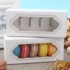 Biscotti Dessert Scatola di imballaggio Cioccolato Sushi Bianco Scatole di carta Giocattolo Caramelle Rettangolo Confezione regalo Cucina Forniture alberghiere BH5227 WLY