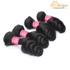 Atacado 8A Malaysian Loose Wave Cabelo Não Transformado Cabelo Humano Tecer Virgin Malaysian Solta Hair Extensões DIEBER NATURAL Cor