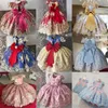 4-10 Yrs Baby Girls Elegant Princess Dress New Year Party Gowns Kids Dresses For Girls Wedding Dress Children Formal Wear 2586 Q2