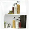 Creative Transparent Water Bottles glass travel portable with set