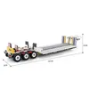 Technic MOC-29877 De Step Deck Spread Trailer 1:10 Bouwstenen Auto Model Onderdelen Bricks Educatief Kinderen Kerst Speelgoed Geschenken