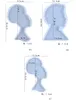 Afro kvinnlig silikonhartsform Clear Lady Head Resin Bray Stora silikonepoxiformar för DIY-dalbana