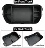 Tesla Model Y 2021 Front & Rear Trunk Organizer Trunk Storage Space Organizer ABS ModelY Trunks Storage Box Car Accessories